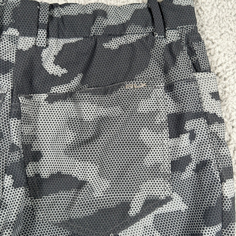 RLX Ralph Lauren Golf Pants Mens 32 Gray Camo 5 Pocket Lightweight - Picture 8 of 8